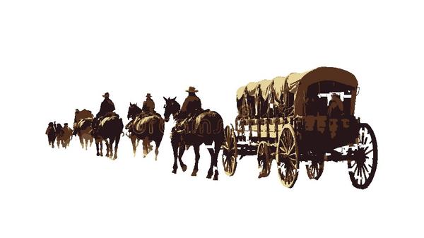 Western Wagon Convoy