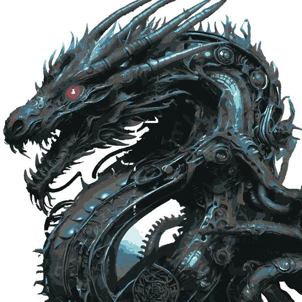 Mechanical Steampunk Dragon