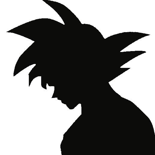 GOKU- Head Silhouette
