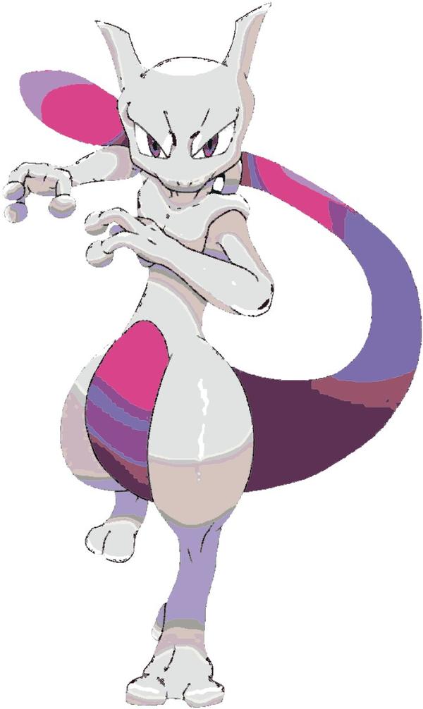 Mewtwo Pokemon Stencil