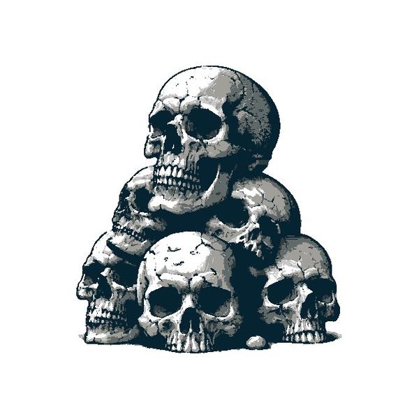 Stacked Skulls