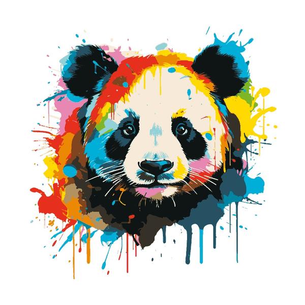 Colour Burst Panda